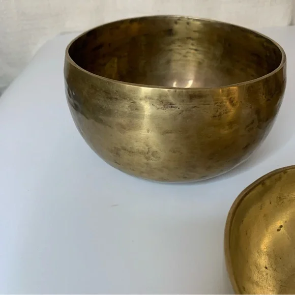 Set of Three Brass singing Bowls - Picture 2 of 12